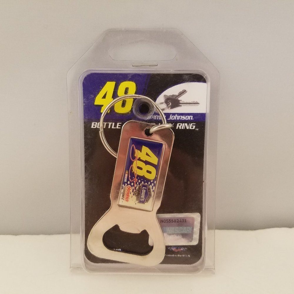 Jimmie Johnson 48 Officially Licensed NASCAR Bottle Opener Key Ring